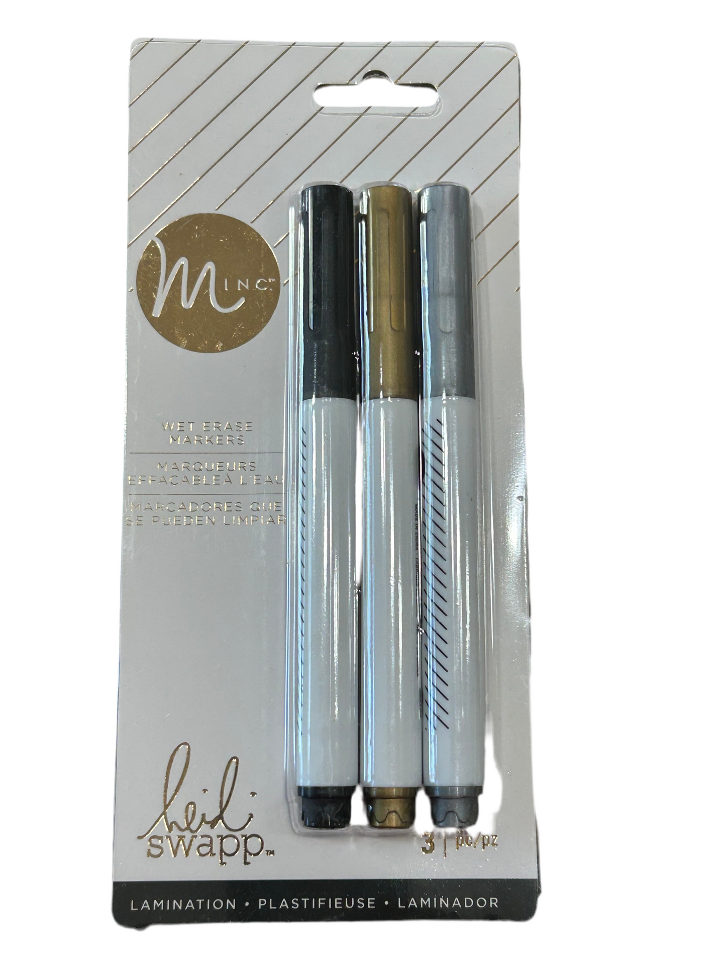Heidi Swapp Scrapbook City 7/Pkg-Minc Black (Plus Foil & Markers)