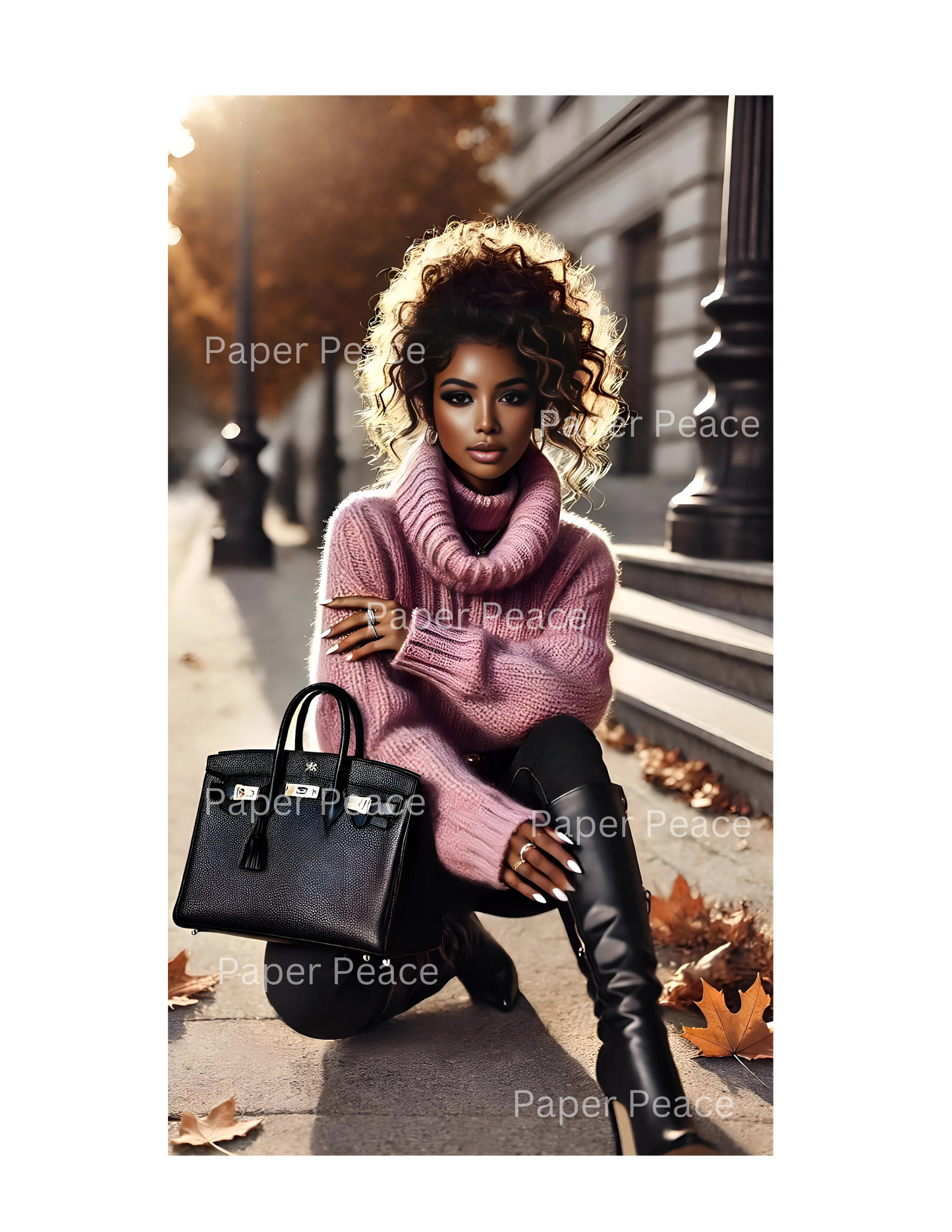 Beautiful Woman in Fall
