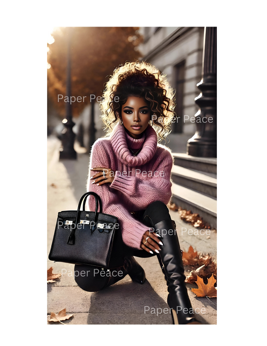 Beautiful Woman in Fall