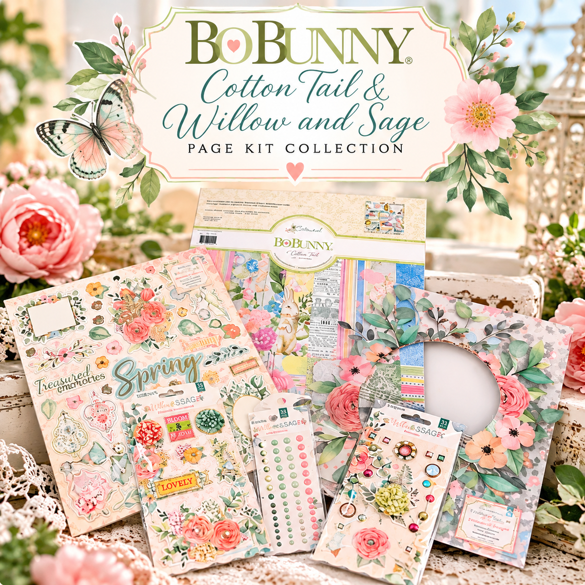 BoBunny Cottontail / Willow & Sage Collection