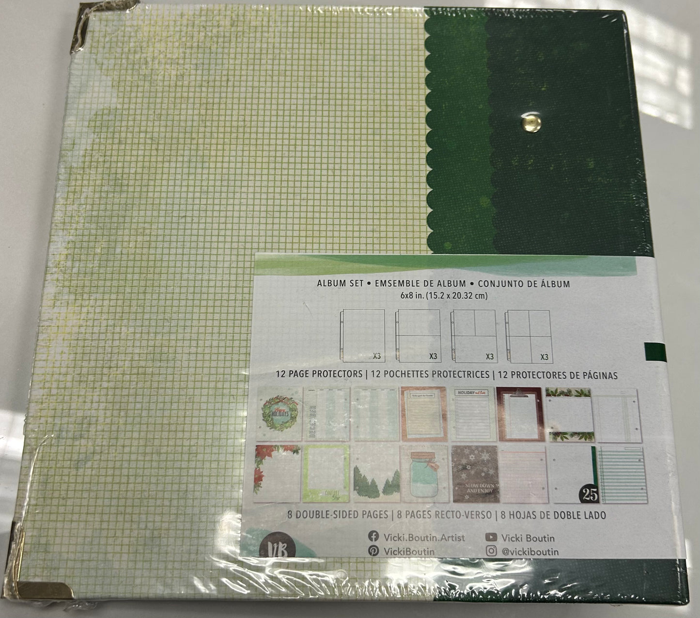 Vicki Boutin Evergreen & Holly Christmas Album & Paper Pad Bundle