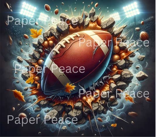 Dynamic Football Tumbler Wrap