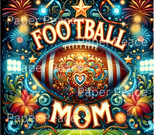 Mom Celebration Football Tumbler Wrap