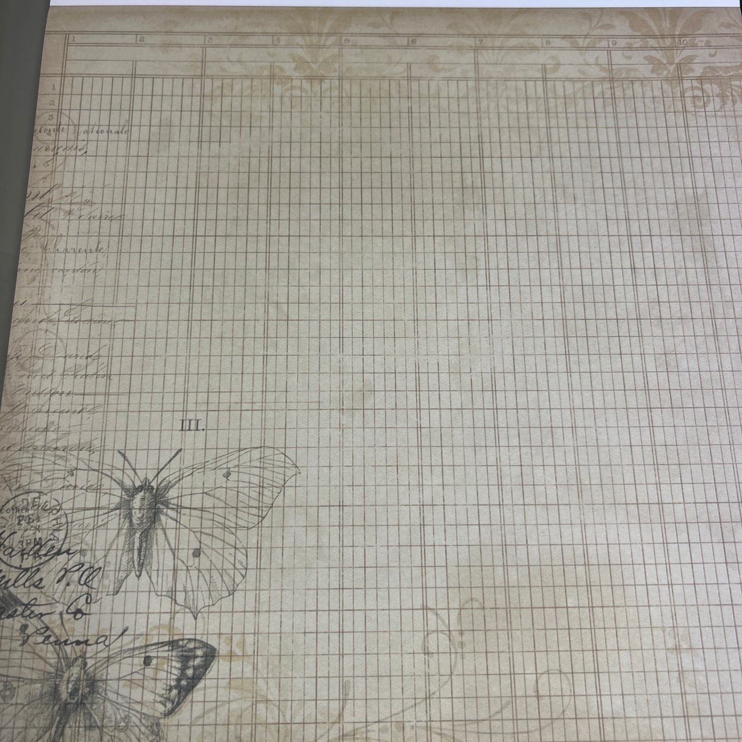 Heirloom Ephemera Vintage Memories Family Tree Time Scrapbook Paper Pad