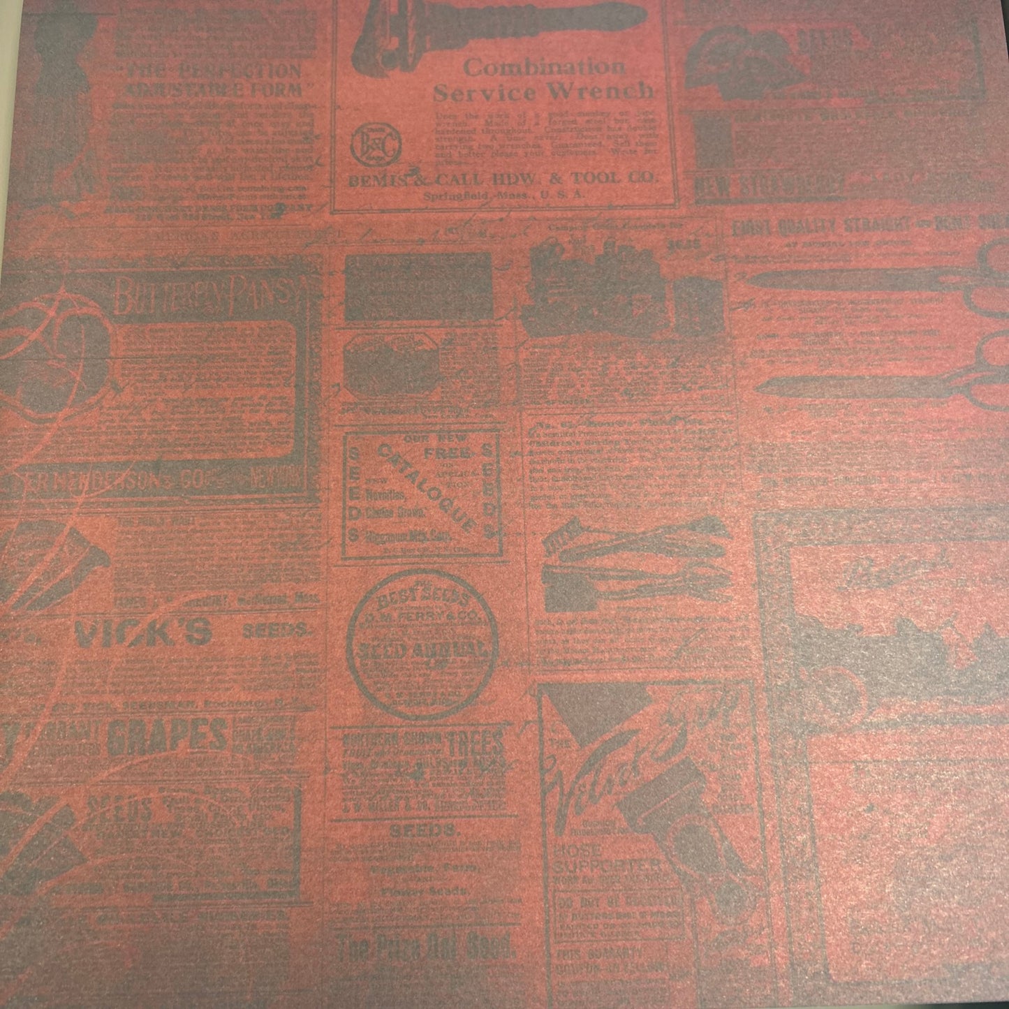 Heirloom Ephemera Vintage Memories Family Tree Time Scrapbook Paper Pad