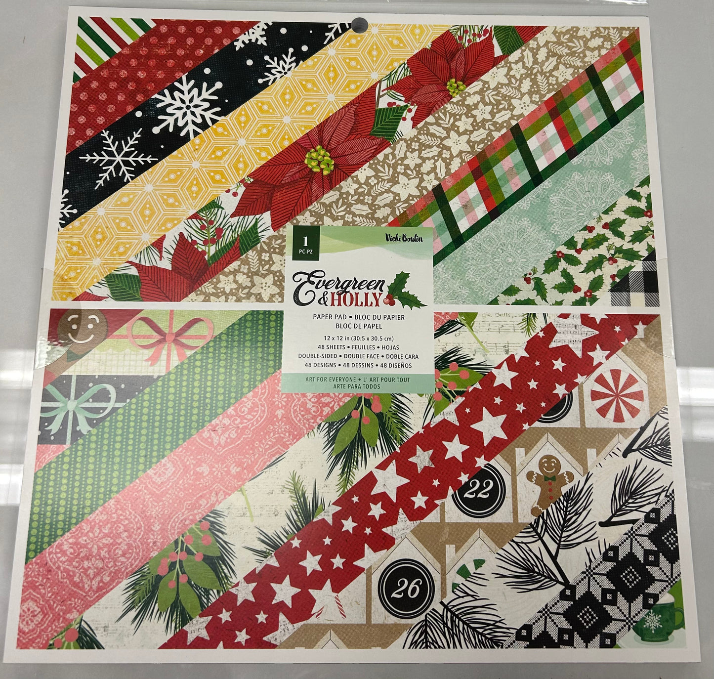 Vicki Boutin Evergreen & Holly Christmas Album & Paper Pad Bundle