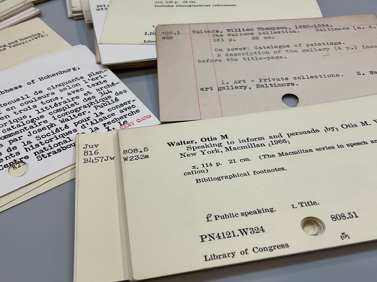 Vintage Library Catalog Cards